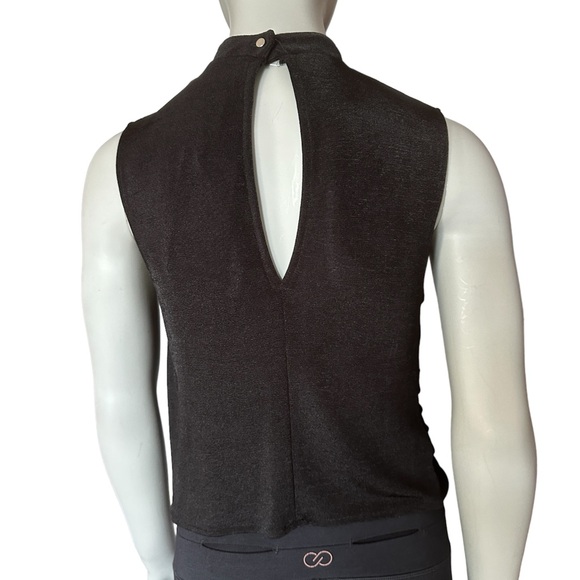 🆕 Zara Flowing Crossover Sleeveless Black Too Size S - Picture 2 of 12